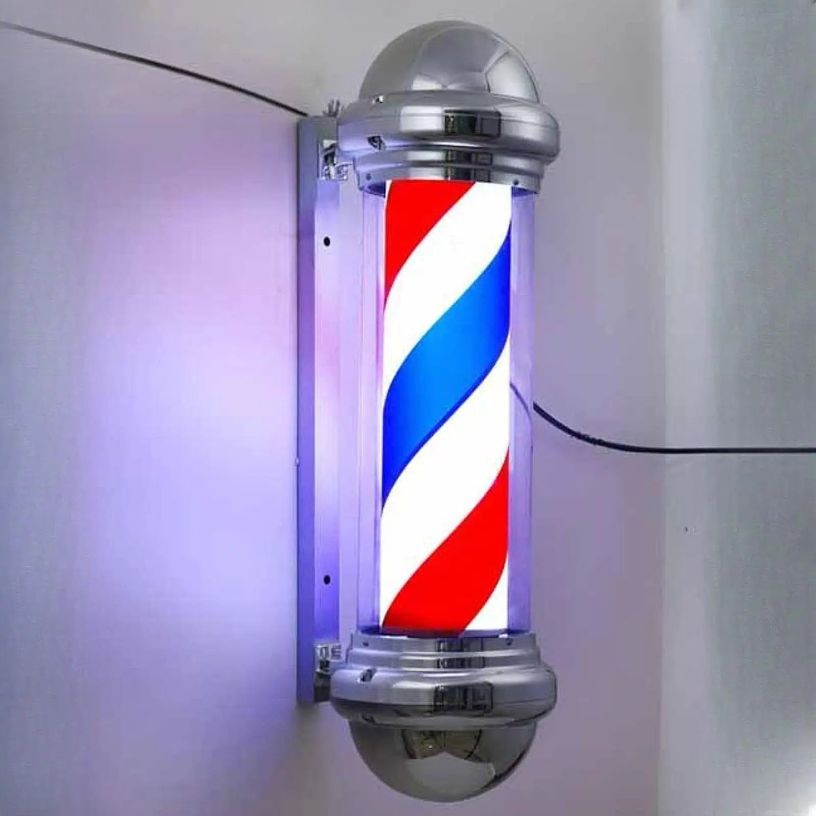 Indoor barber pole