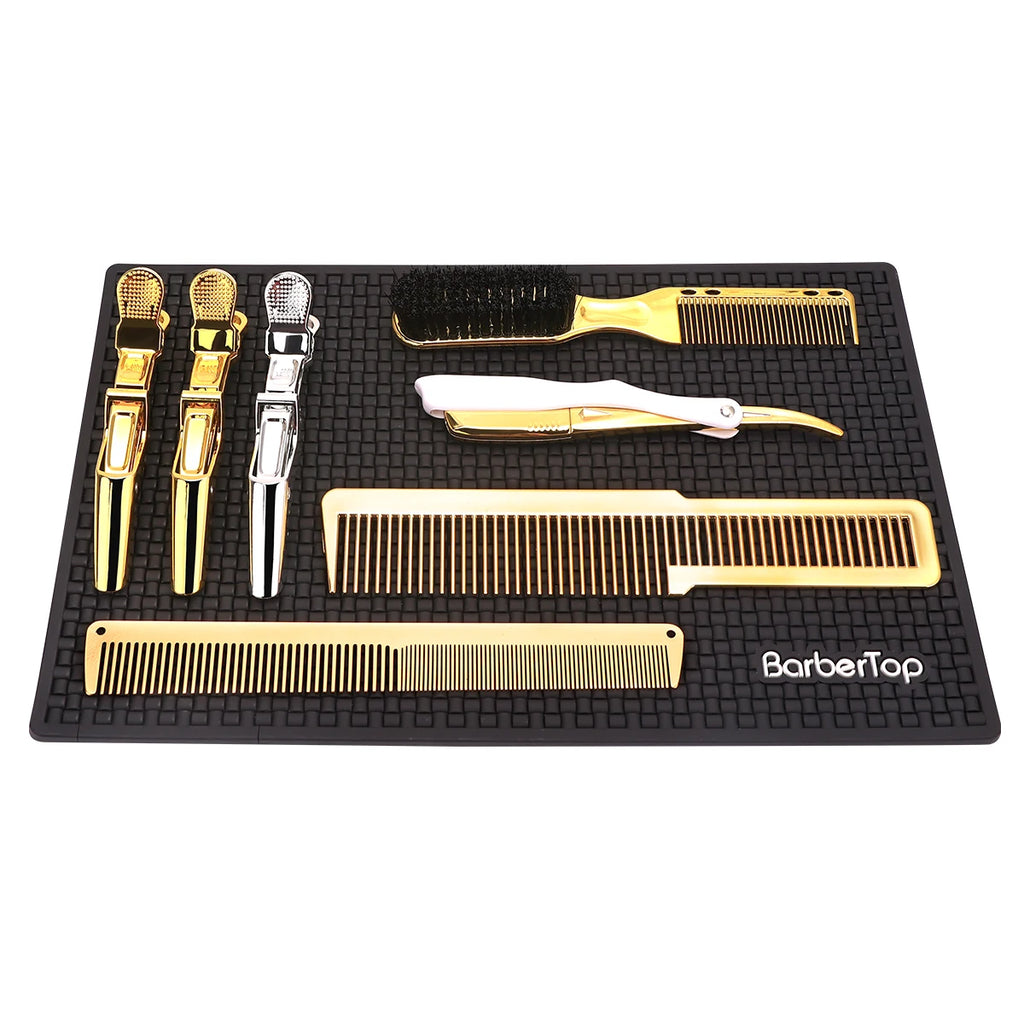 Barbershop Anti-slip Flexible Rubber station mat