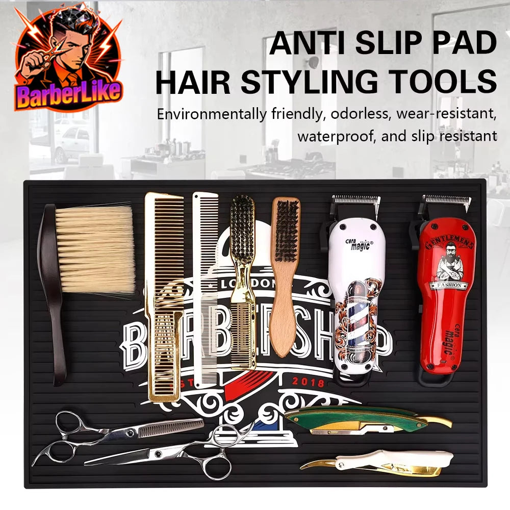 Barbershop Anti-slip Flexible Rubber station mat