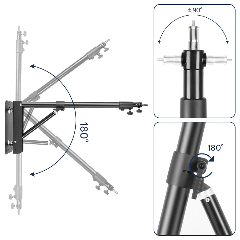 22" LED Ring Light, With 54"/69"Wall Mount