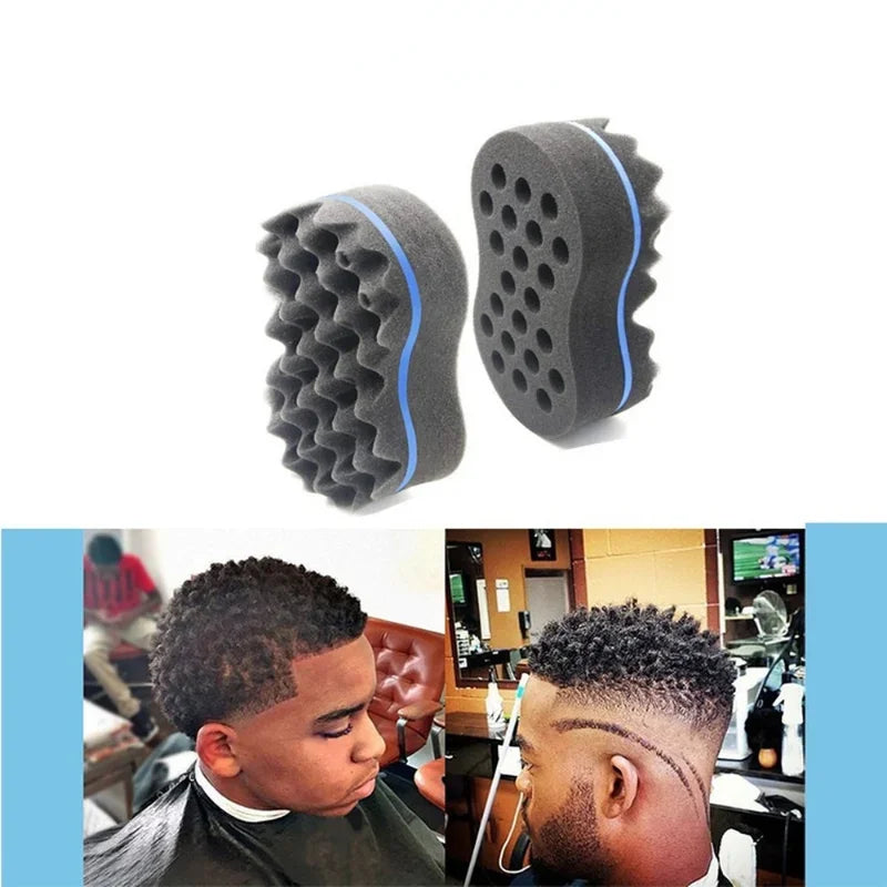 Double sided curl sponge