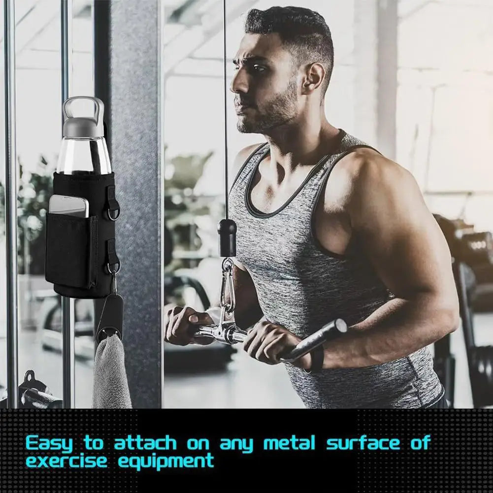 Magnetic gym gear holder