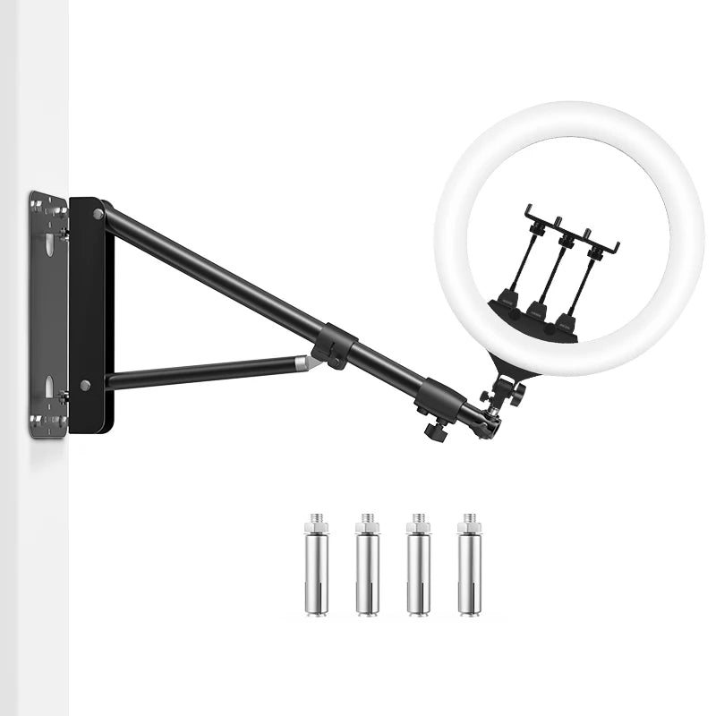 22" LED Ring Light, With 54"/69"Wall Mount