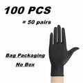 Black Nitrile disposable barber gloves