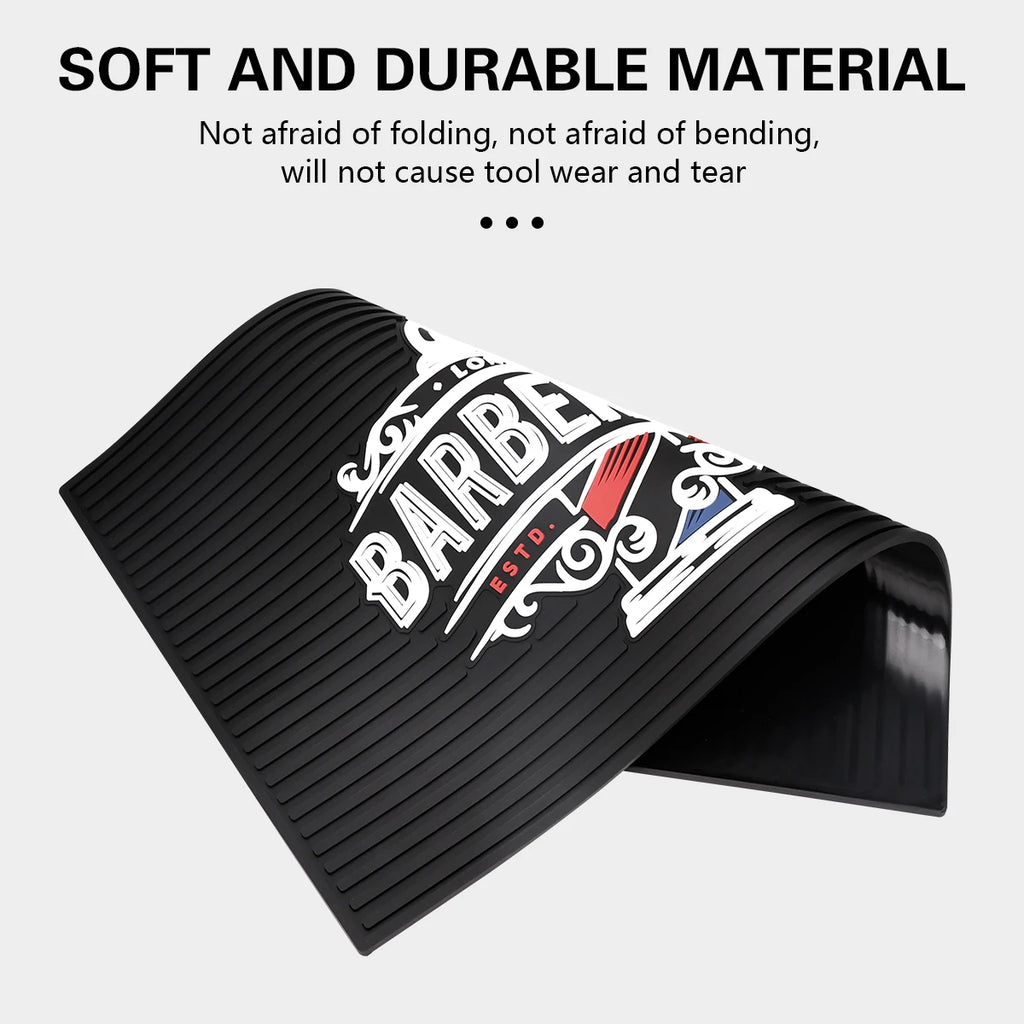 Barbershop Anti-slip Flexible Rubber station mat